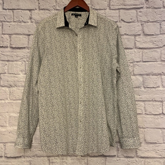 INC Long Sleeve Button Front Blouse - Picture 1 of 8